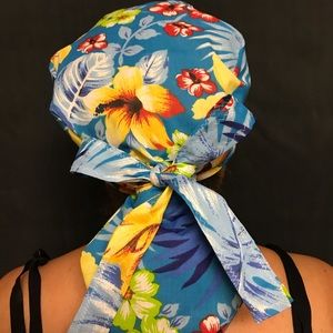Ponytail Scrub Cap